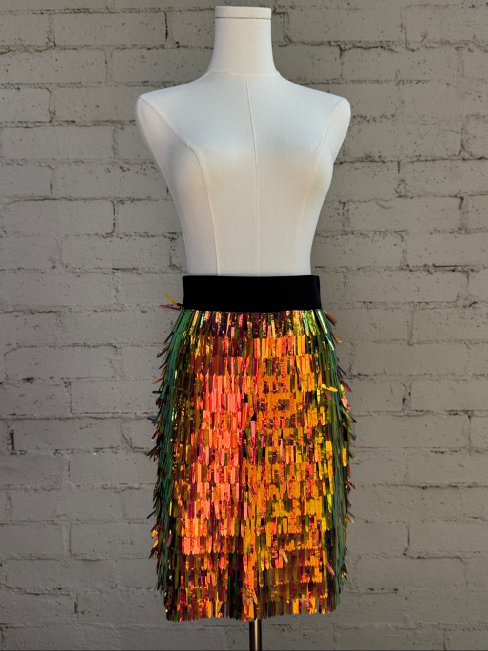 Milly Matchstick Sequin Pencil Skirt Size 2 (estimated) - Picture 4 of 16